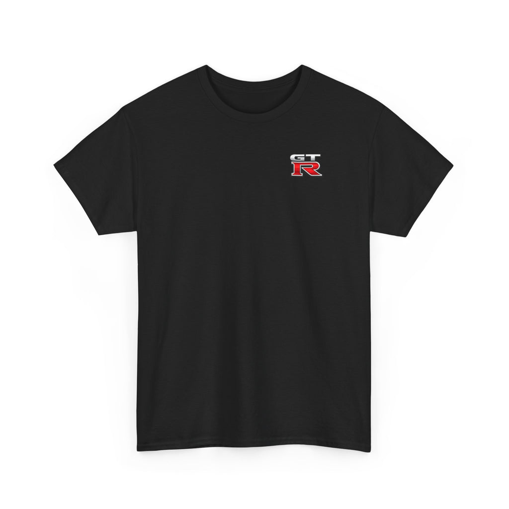 LB Nissan GT-R Rear View Tee — Heavy Cotton T-Shirt