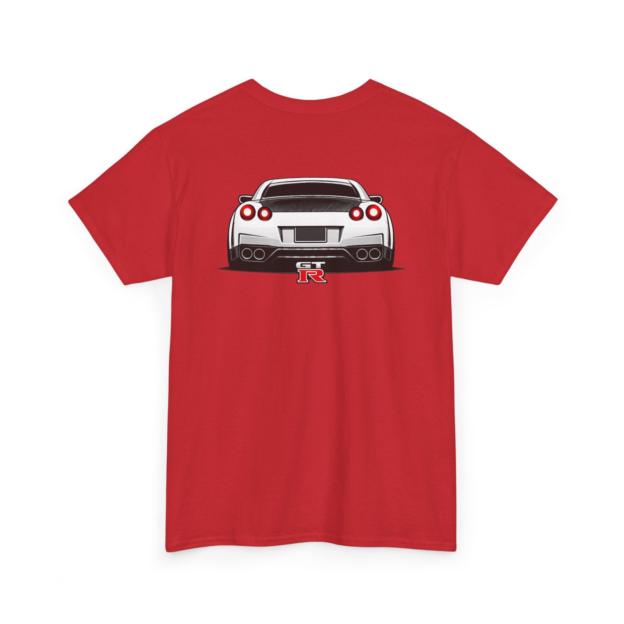 LB Nissan GT-R Rear View Tee — Heavy Cotton T-Shirt