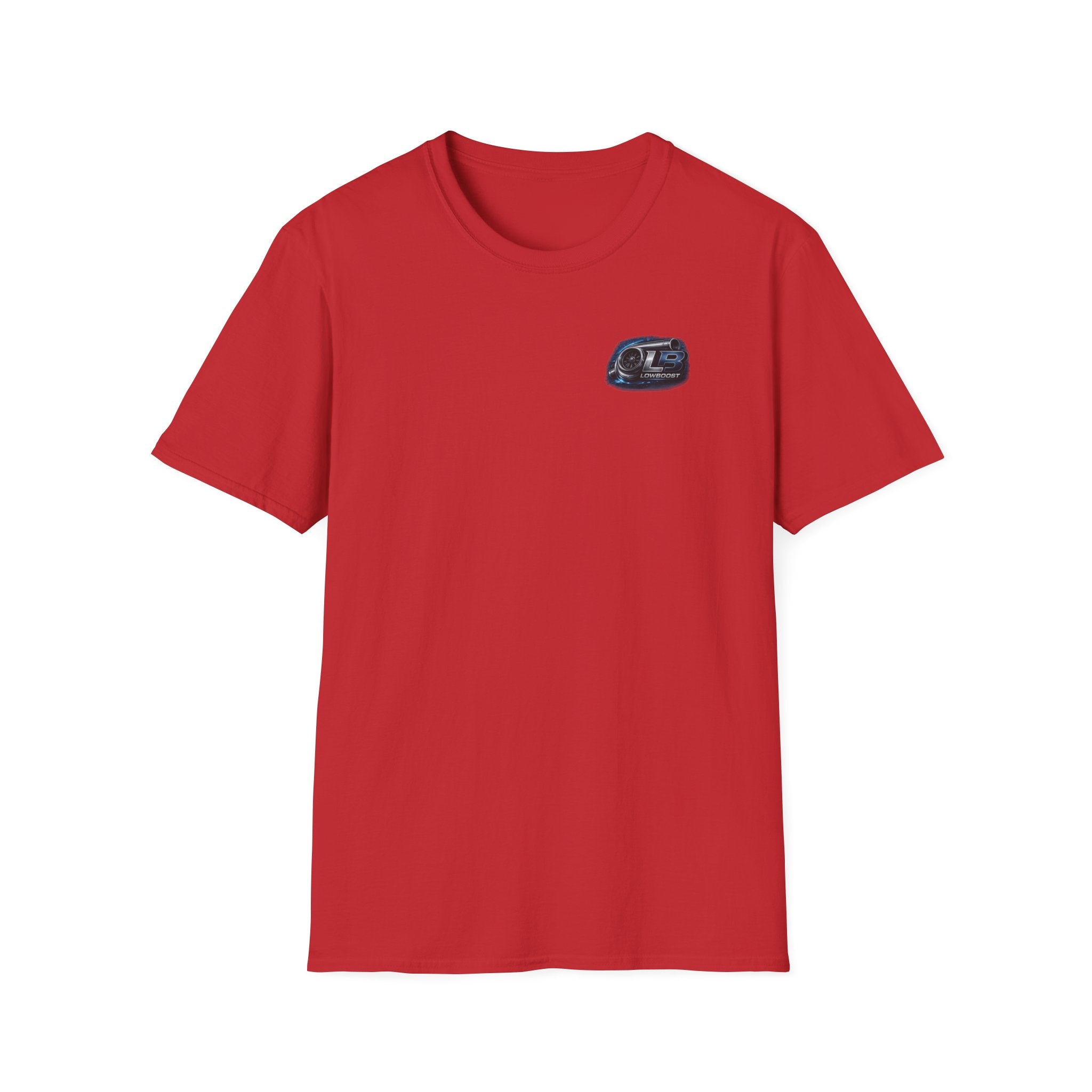 LB Midnight STI T-Shirt — Red WRX STI Night Scene Graphic (Logo on Chest)