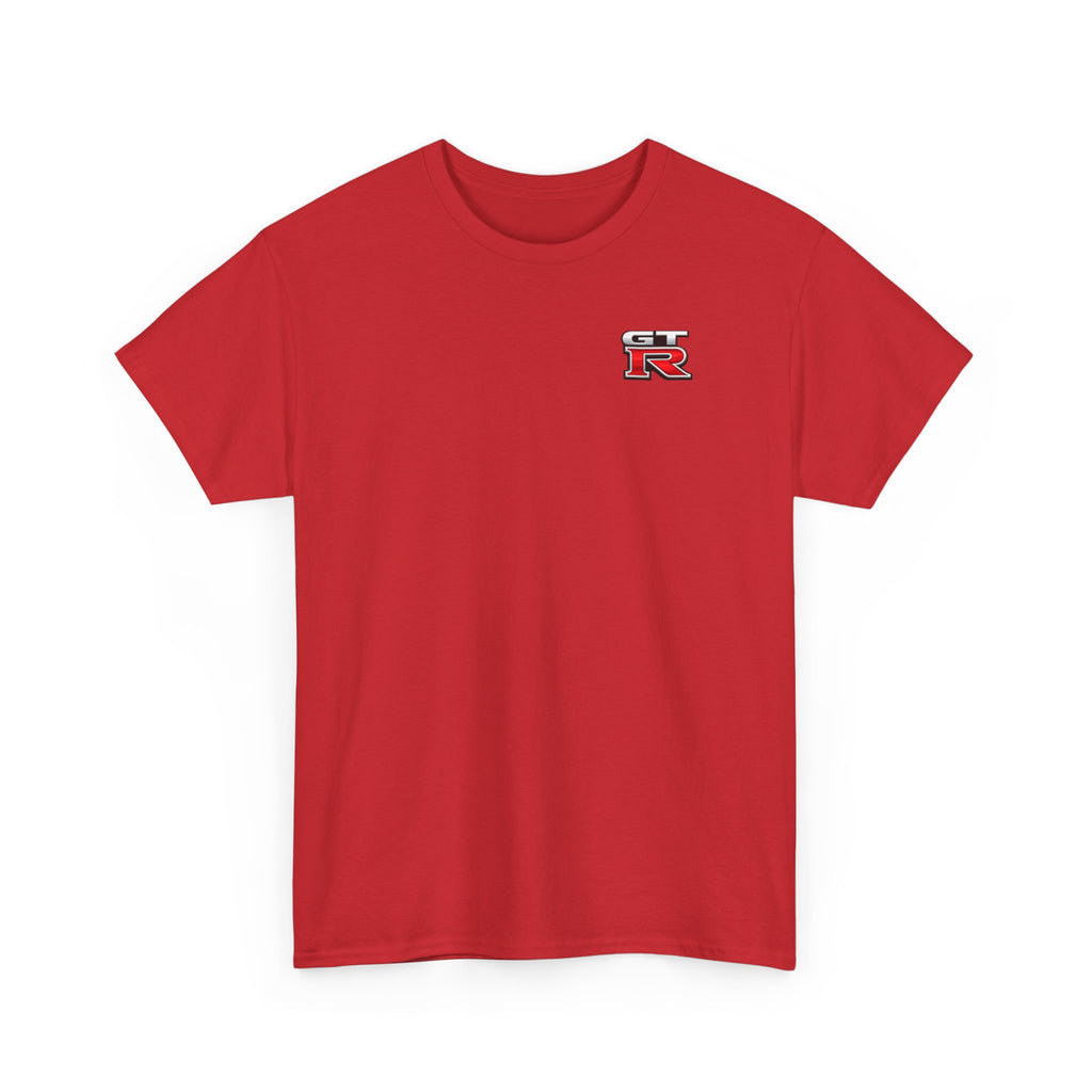 LB Nissan GT-R Rear View Tee — Heavy Cotton T-Shirt