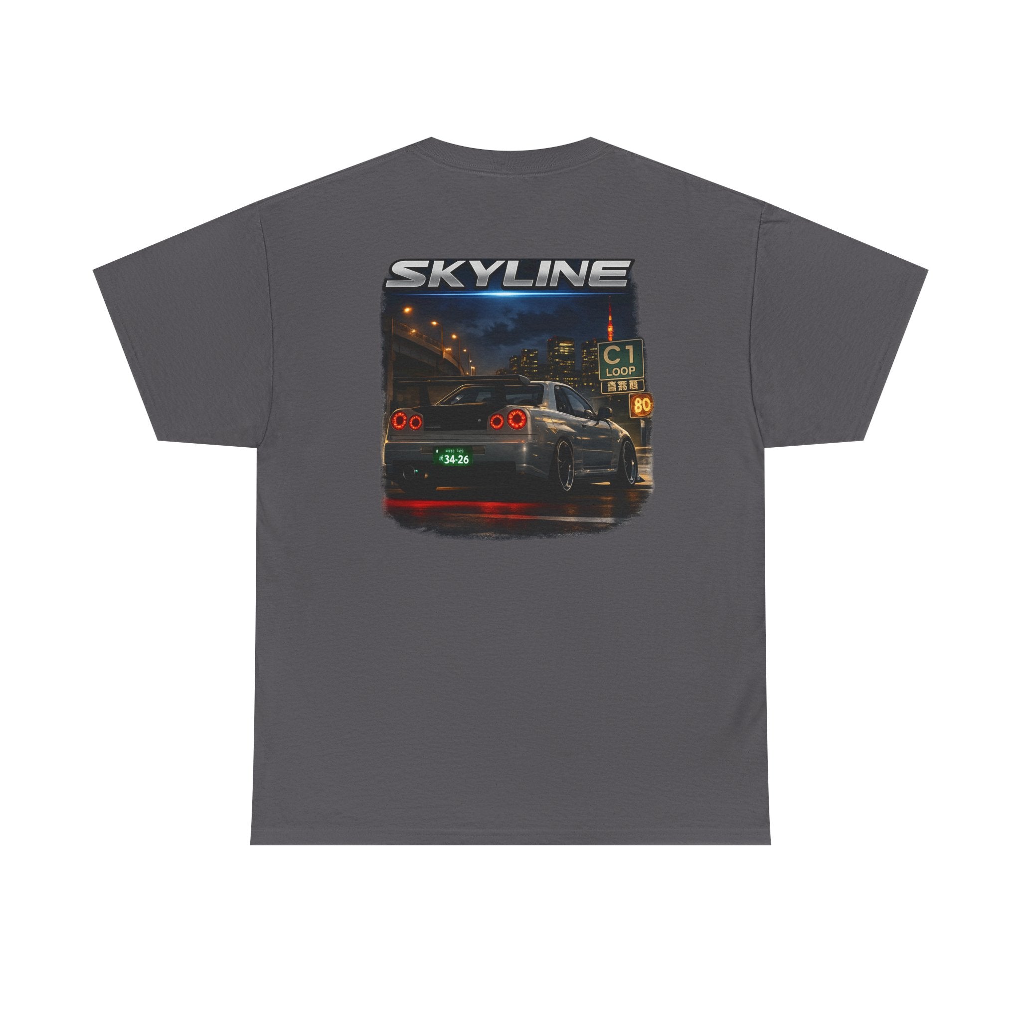 LB Skyline R34 Tee — Heavy Cotton T-Shirt