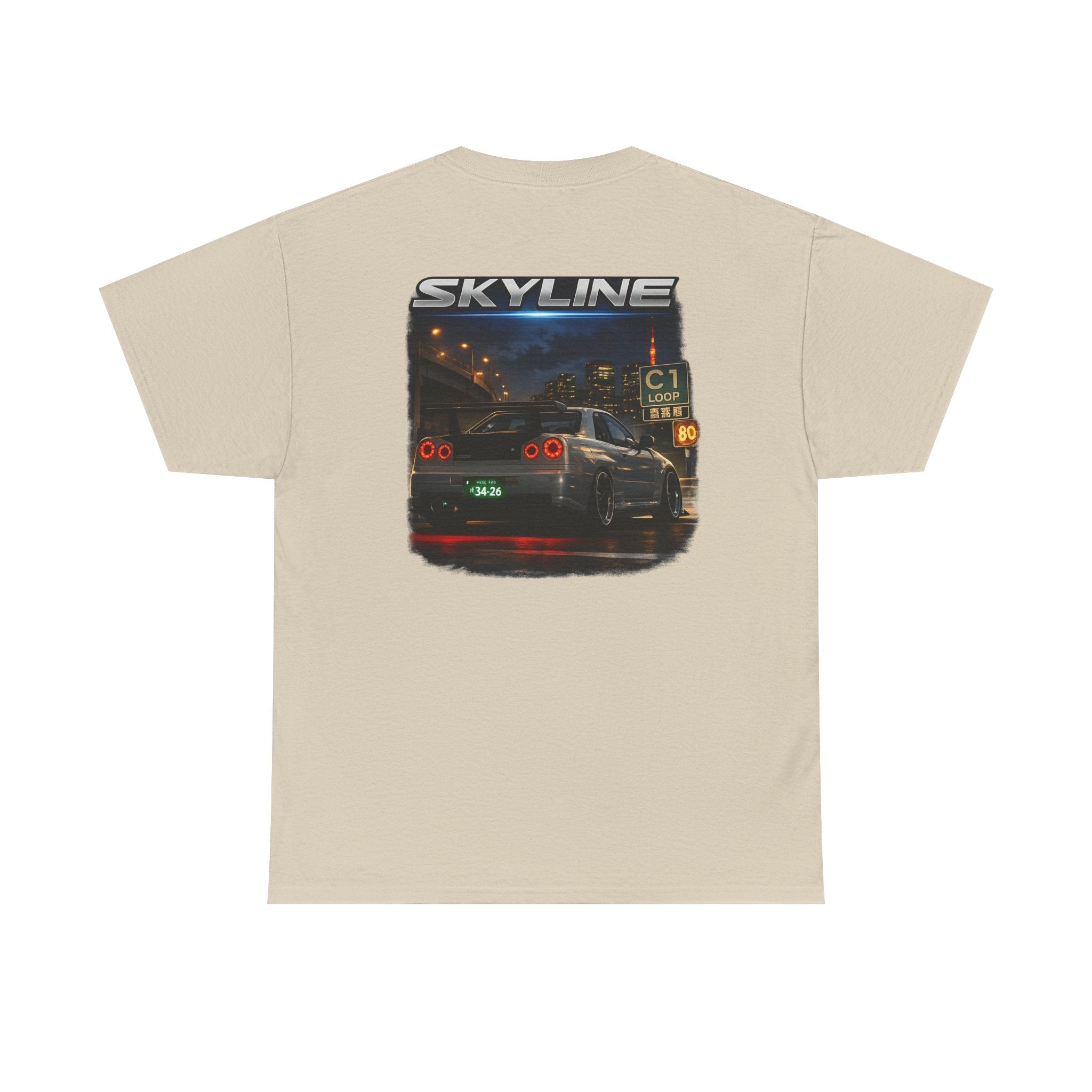 LB Skyline R34 Tee — Heavy Cotton T-Shirt