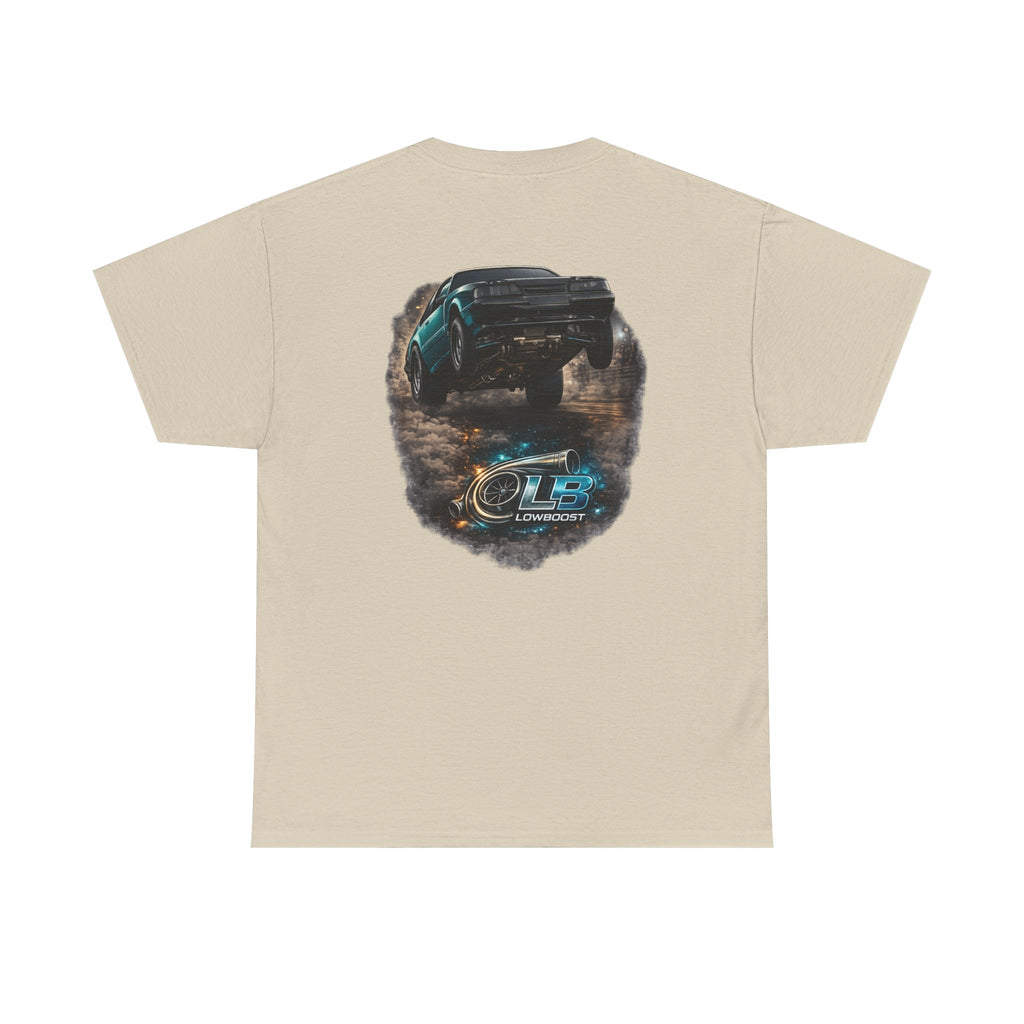 LB Foxbody Mustang Wheelie Tee — Heavy Cotton T-Shirt