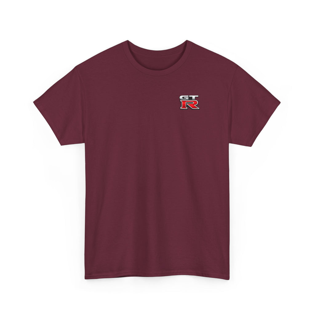 LB Nissan GT-R Rear View Tee — Heavy Cotton T-Shirt