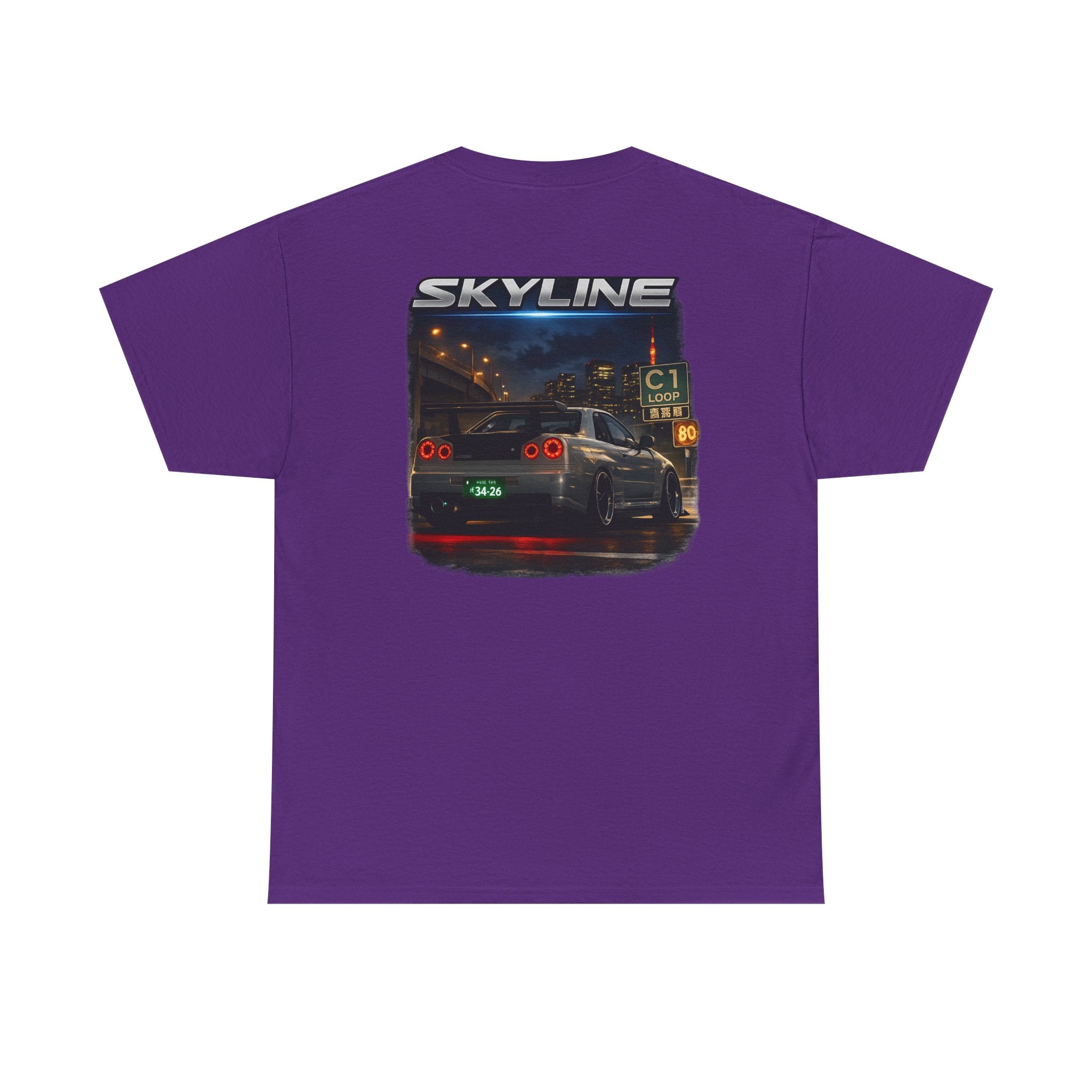 LB Skyline R34 Tee — Heavy Cotton T-Shirt