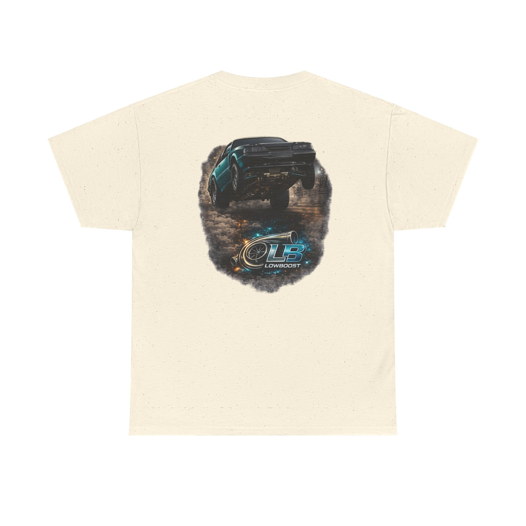 LB Foxbody Mustang Wheelie Tee — Heavy Cotton T-Shirt