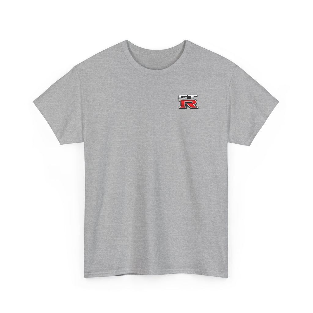 LB Nissan GT-R Rear View Tee — Heavy Cotton T-Shirt