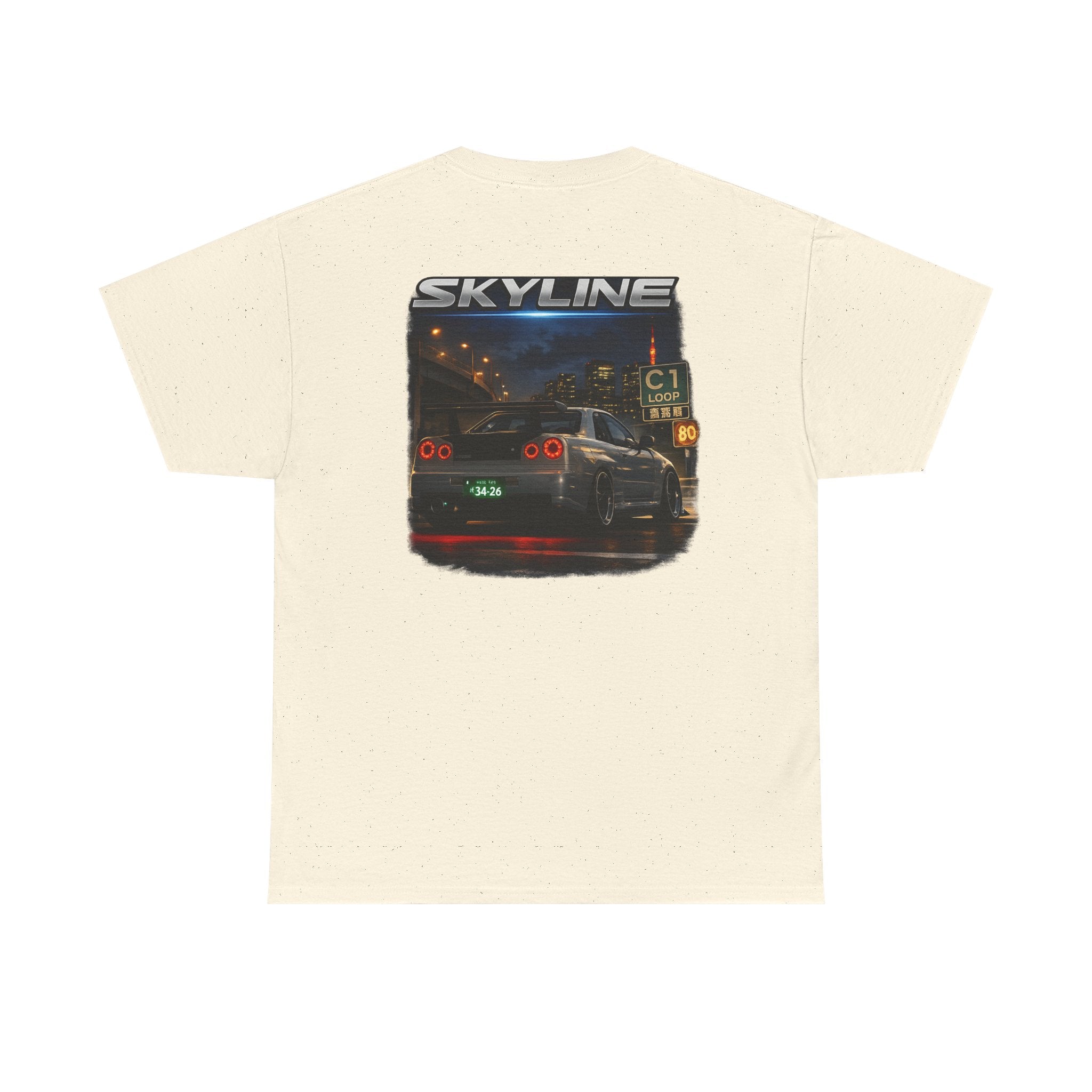LB Skyline R34 Tee — Heavy Cotton T-Shirt
