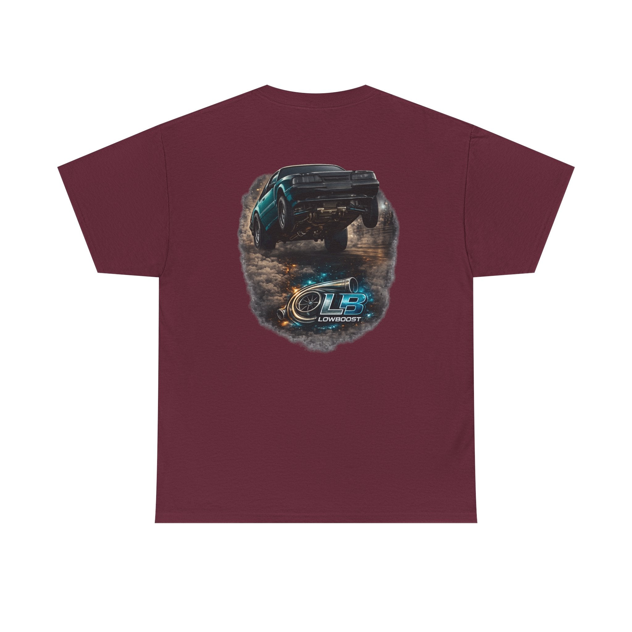 LB Foxbody Mustang Wheelie Tee — Heavy Cotton T-Shirt