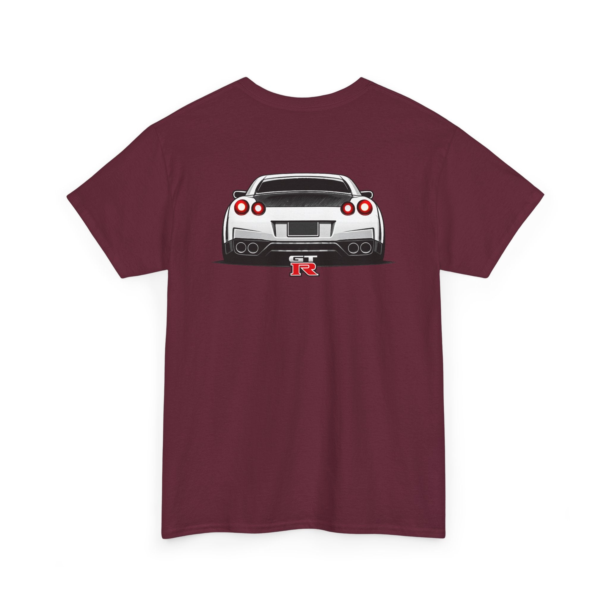LB Nissan GT-R Rear View Tee — Heavy Cotton T-Shirt