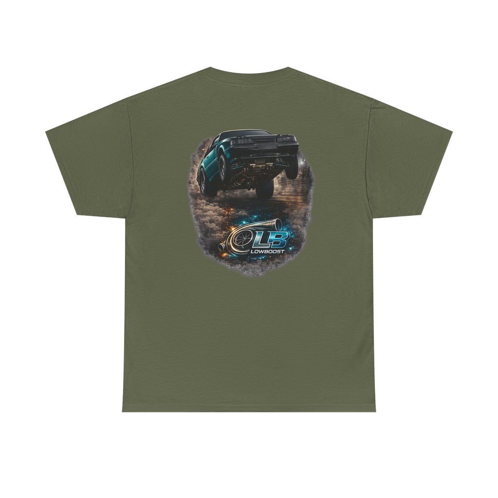 LB Foxbody Mustang Wheelie Tee — Heavy Cotton T-Shirt