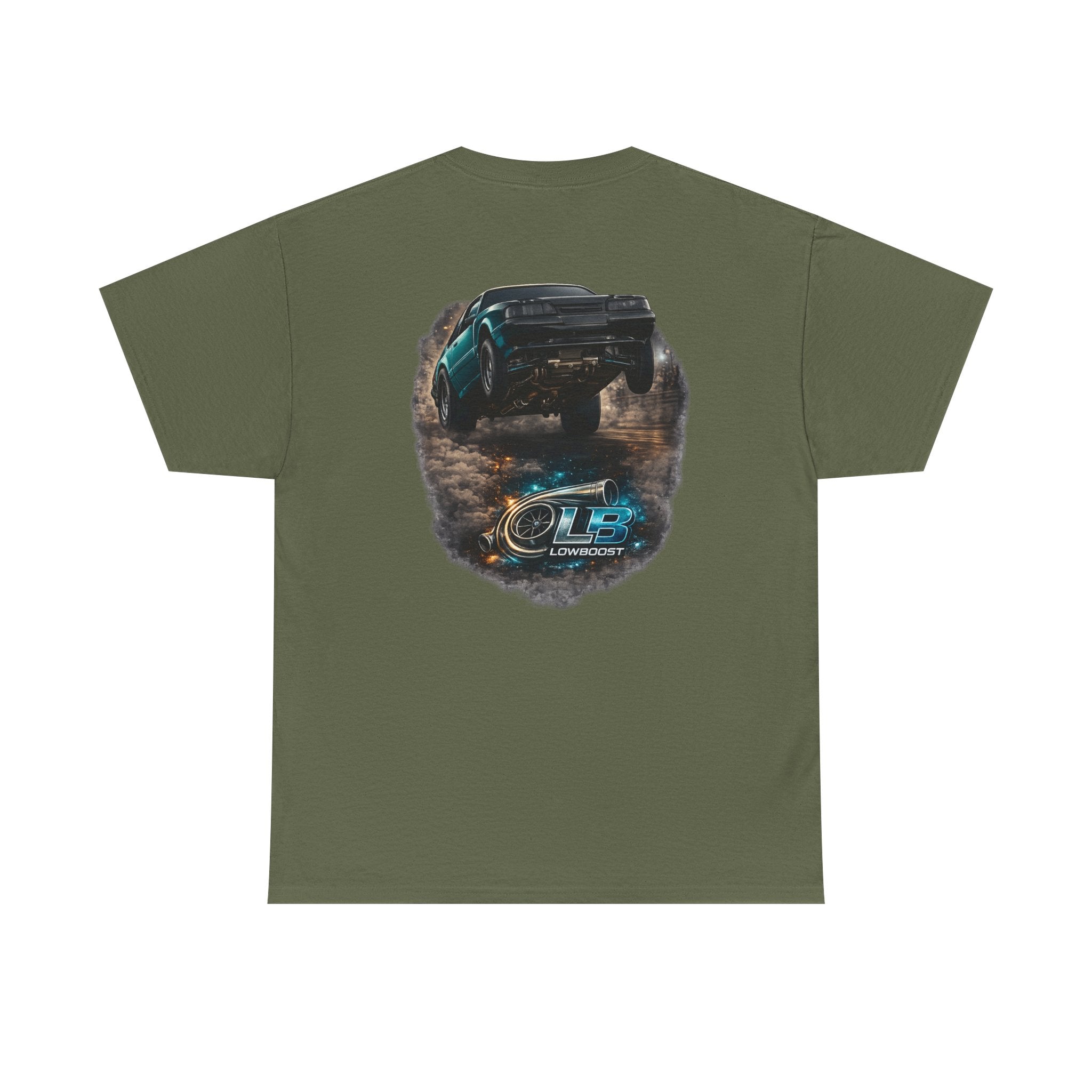 LB Foxbody Mustang Wheelie Tee — Heavy Cotton T-Shirt