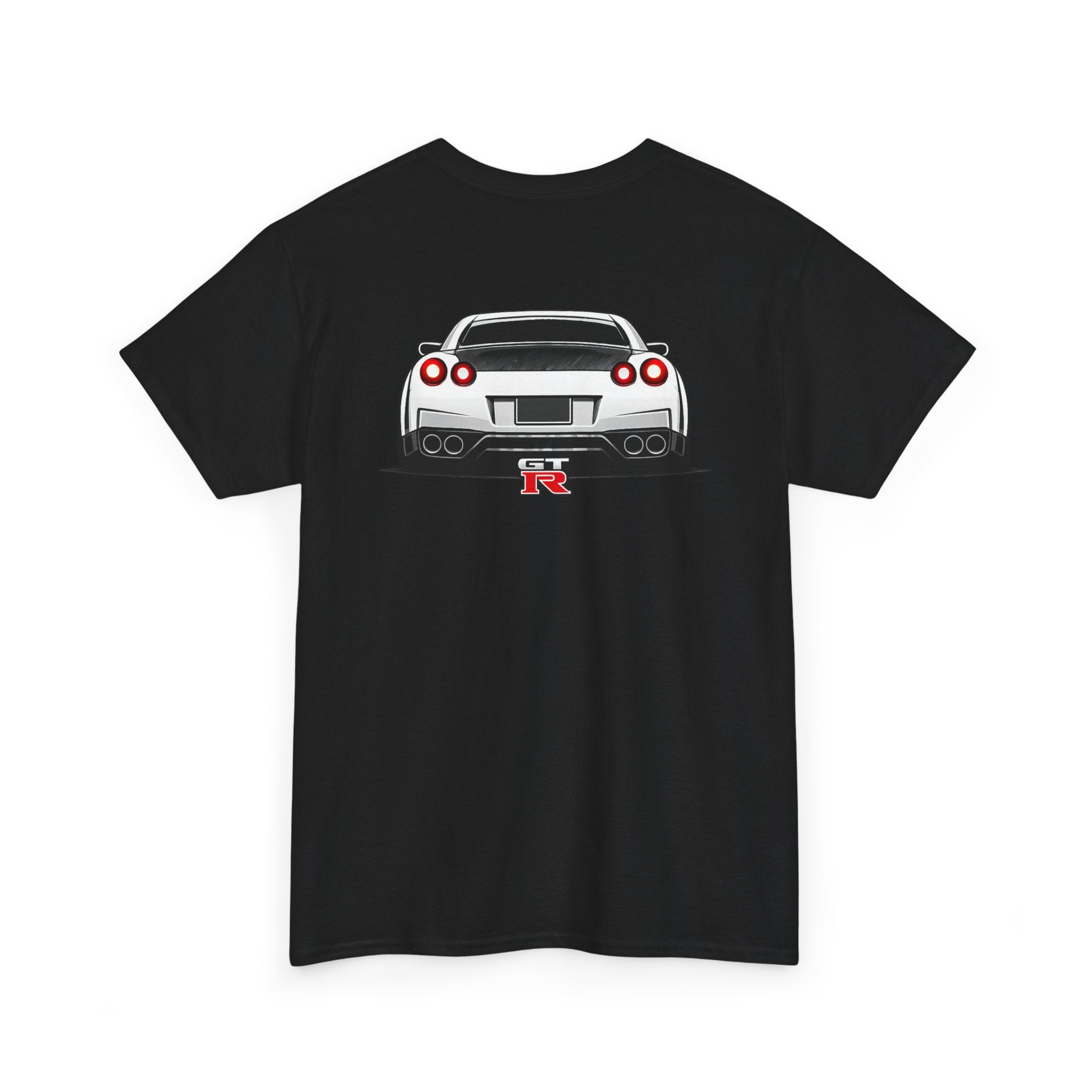 LB Nissan GT-R Rear View Tee — Heavy Cotton T-Shirt