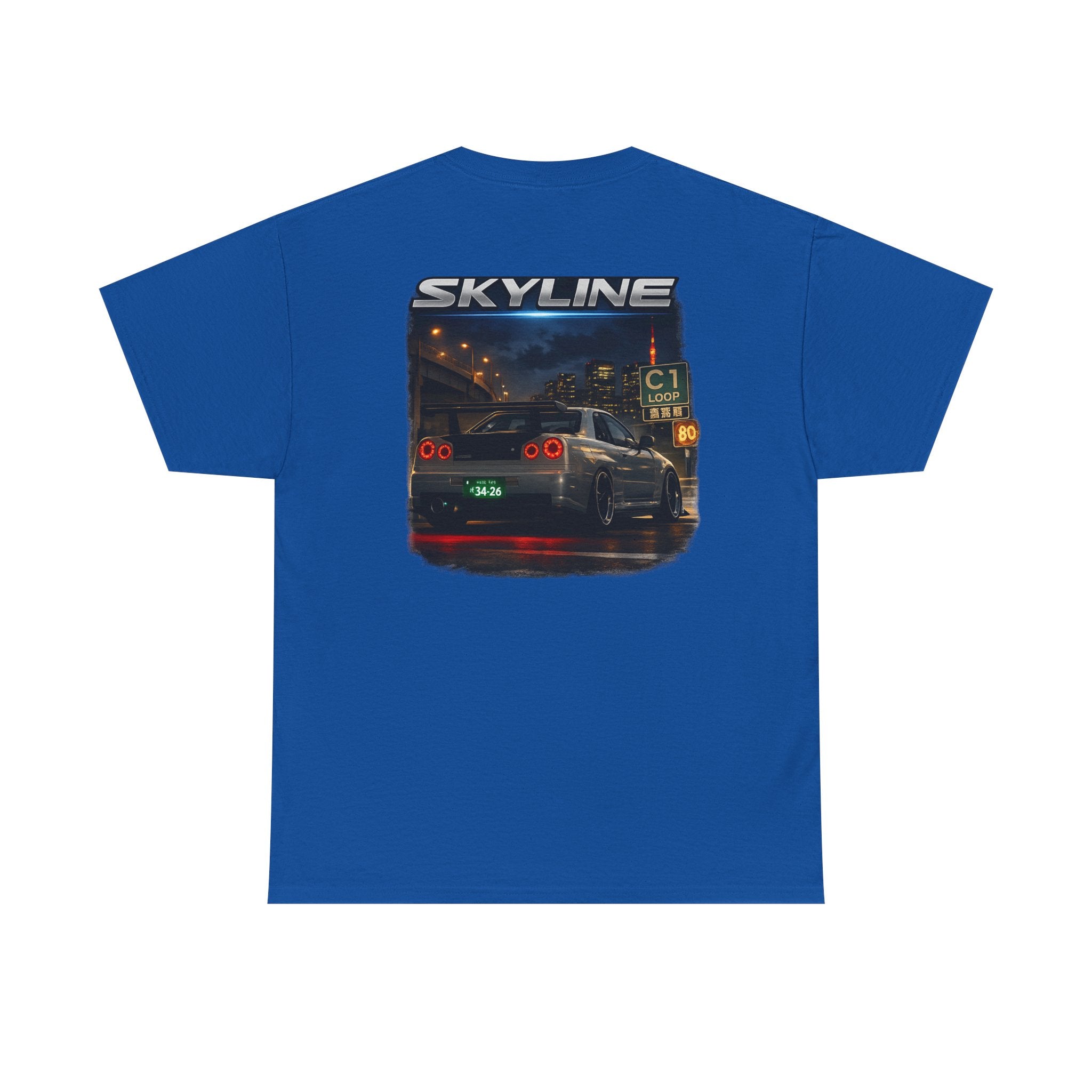 LB Skyline R34 Tee — Heavy Cotton T-Shirt