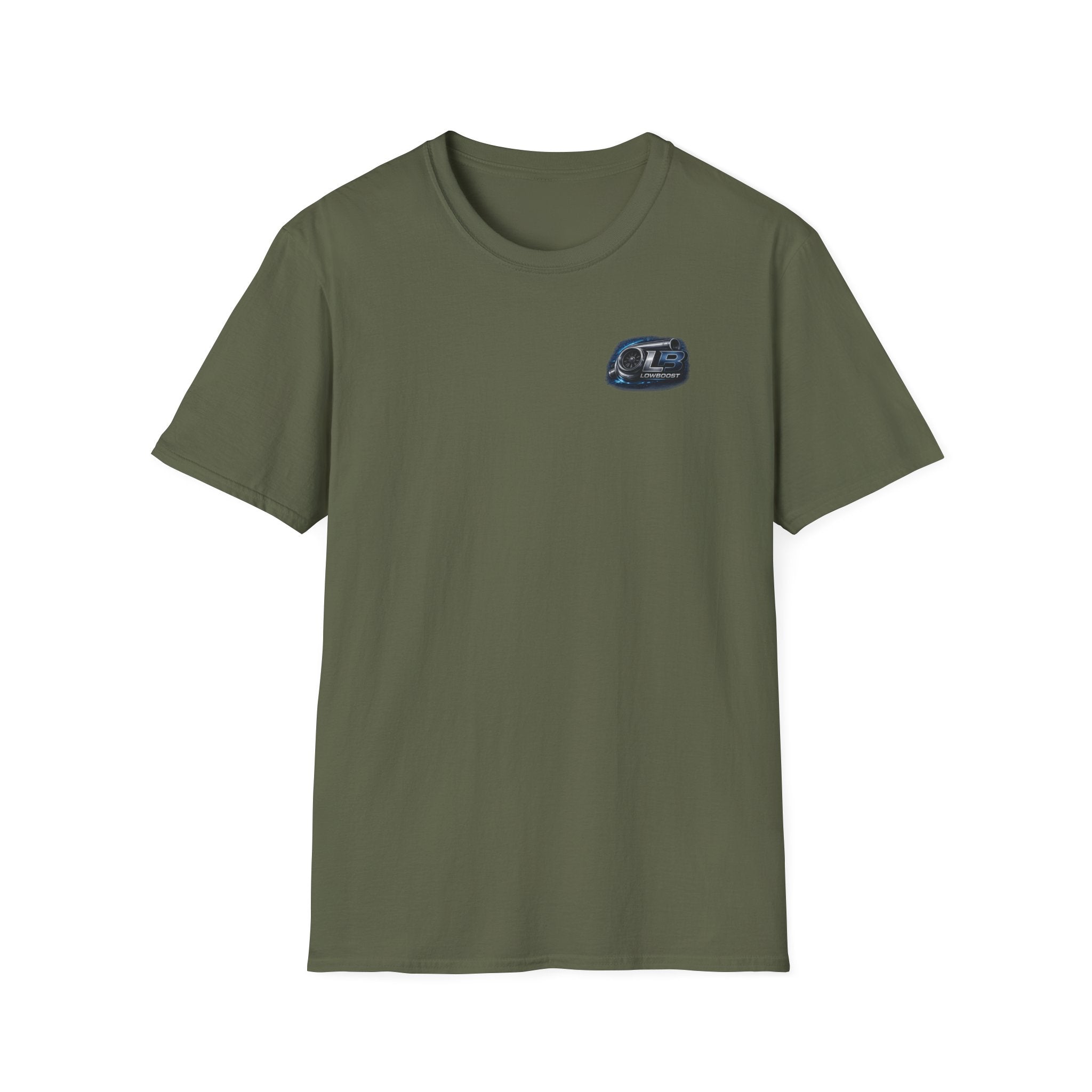 LB Midnight STI T-Shirt — Red WRX STI Night Scene Graphic (Logo on Chest)