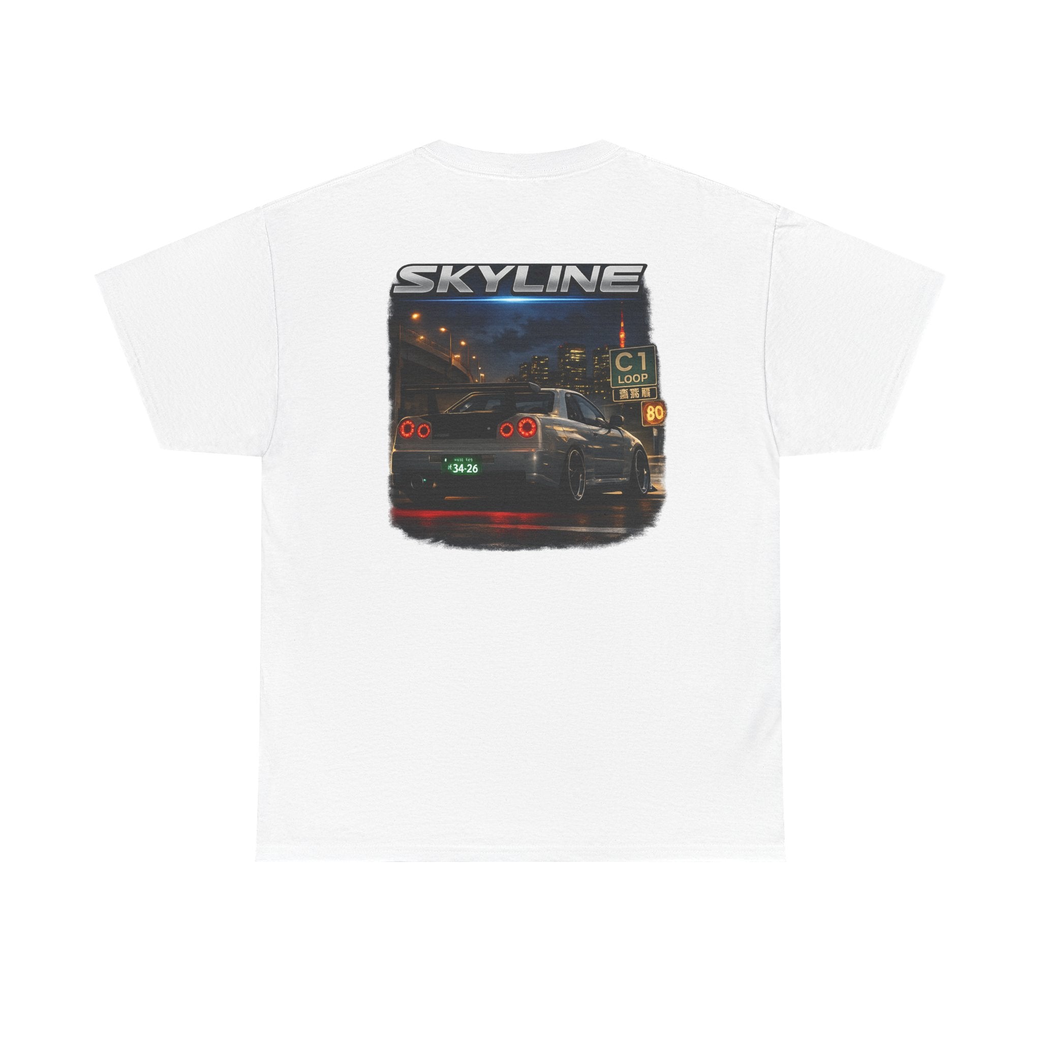 LB Skyline R34 Tee — Heavy Cotton T-Shirt