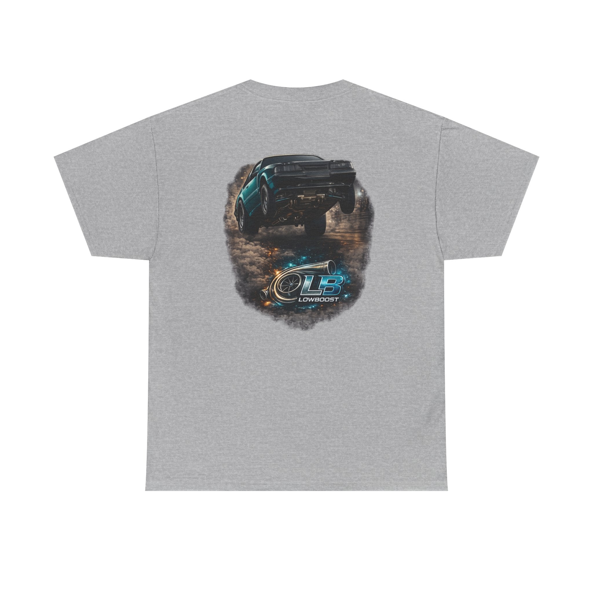 LB Foxbody Mustang Wheelie Tee — Heavy Cotton T-Shirt