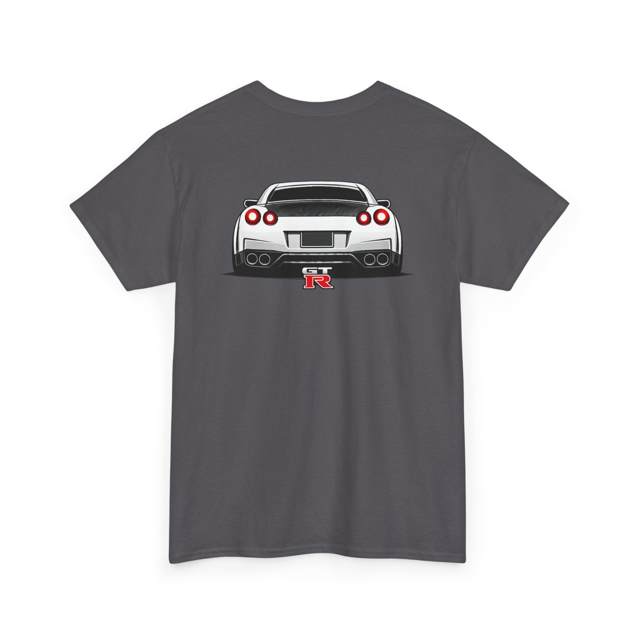 LB Nissan GT-R Rear View Tee — Heavy Cotton T-Shirt