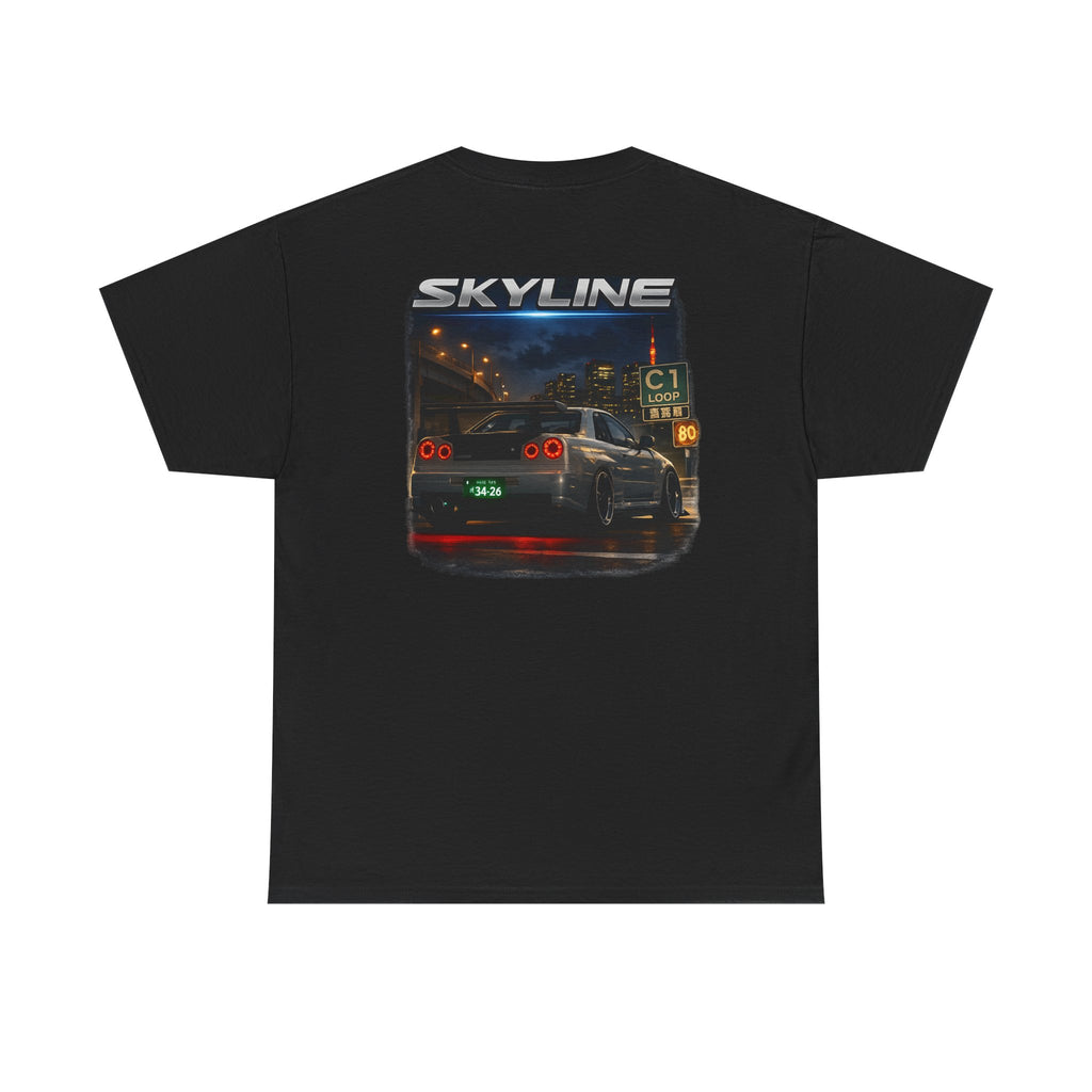 LB Skyline R34 Tee — Heavy Cotton T-Shirt