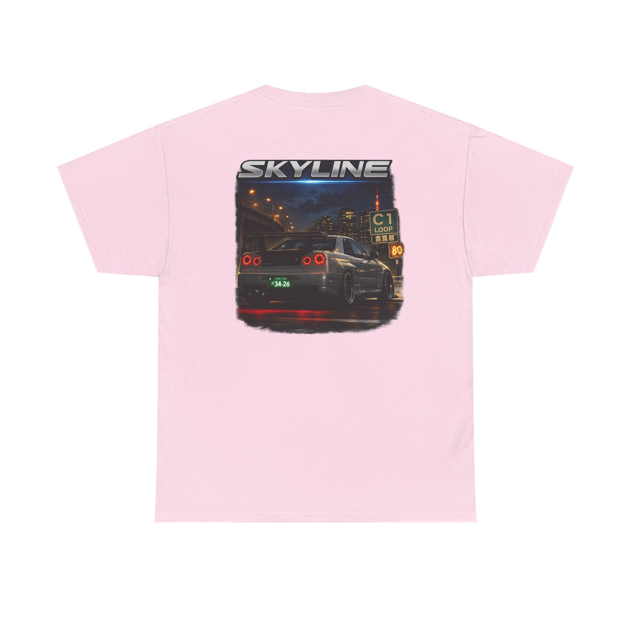 LB Skyline R34 Tee — Heavy Cotton T-Shirt