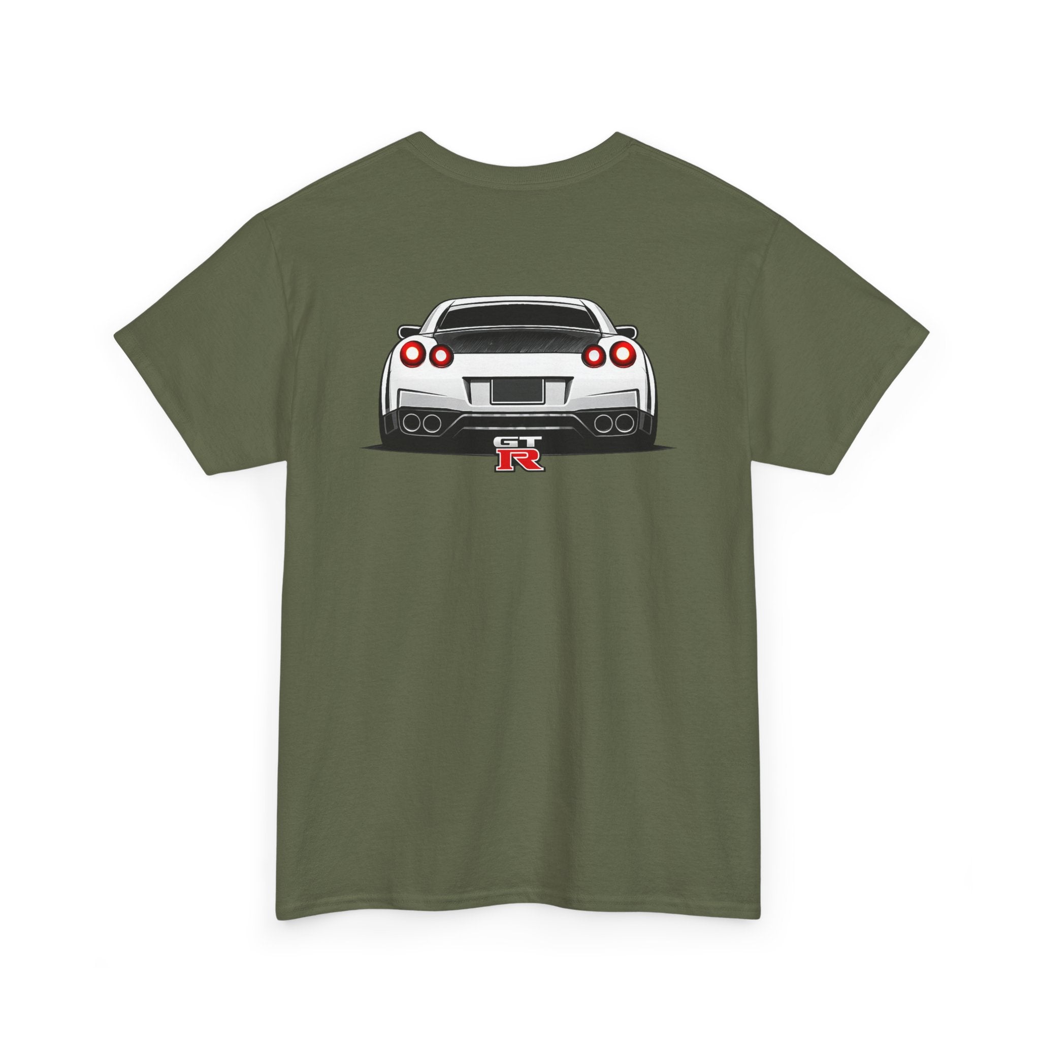 LB Nissan GT-R Rear View Tee — Heavy Cotton T-Shirt