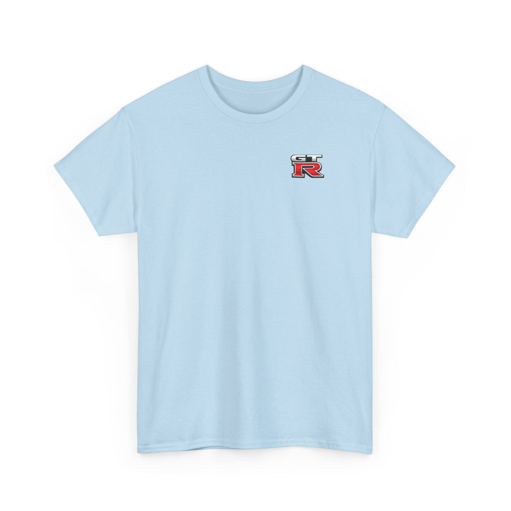 LB Nissan GT-R Rear View Tee — Heavy Cotton T-Shirt