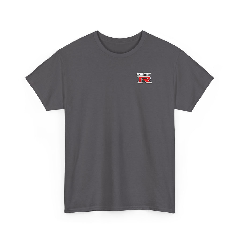 LB Nissan GT-R Rear View Tee — Heavy Cotton T-Shirt